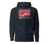 No Limits Speed 70 Live Life Sweat à capuche unisexe pour adulte, Bleu marine vif, 3XL