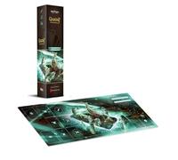 No Loading Games, Gwent Neoprene Mat Ciri Tapis de Jeu avec Zones de Cartes imprimées et Bandes 290 x 730 mm