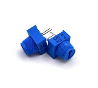 NO LOGO LSB-Potentiometer, 5pcs / LOT 3386P-1-103 10K 1k 2k 5k 10k 20k 0,5W, 1 / 2W PC Pins Trou traversant Trimmer Cermet 1 Tour Potentiometer Ajustement supérieur (Taille : 1M Ohm)