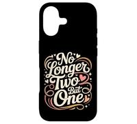 No Longer Two But One Romance d'unité de Mariage |- Coque pour iPhone 17