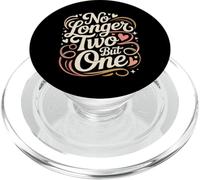 No Longer Two But One Romance d'unité de Mariage |- PopSockets PopGrip pour MagSafe