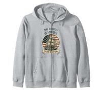 No Lords in America Since 1776 4th of July USA Flag Voilier Sweat à Capuche