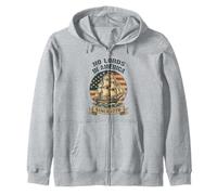 No Lords in America Since 1776 Patriotic USA Voilier rétro Sweat à Capuche