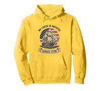 No Lords in America Since 1776 Vintage Sailing Ship 4 juillet Sweat à Capuche