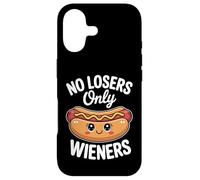 No Losers Only Wieners Funny Hot Dog Pun Humour Mignon Coque pour iPhone 17