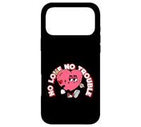 No Love No Trouble (Graphique en Forme de cœur Amusant) Coque pour iPhone 17 Pro Max