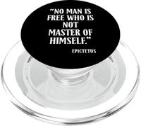 No Man is Free Who is Not Master of Himself Epictète PopSockets PopGrip pour MagSafe