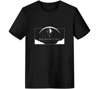 No Man's Sky T Shirts Cool Printing Short Sleeve Tops Black Cotton T Shirt Summer Men Tumblr Tee Shirt Black XL
