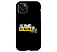 No Mask No Task | Conformité du Masque et Cadeau de sécurité Industrielle Coque pour iPhone 11 Pro