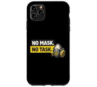 No Mask No Task | Conformité du Masque et Cadeau de sécurité Industrielle Coque pour iPhone 11 Pro Max