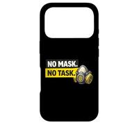 No Mask No Task | Conformité du Masque et Cadeau de sécurité Industrielle Coque pour iPhone 17 Pro