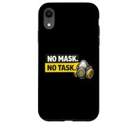 No Mask No Task | Conformité du Masque et Cadeau de sécurité Industrielle Coque pour iPhone XR