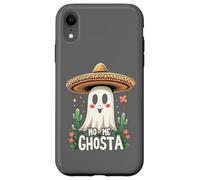 No Me Ghosta Fantôme d'Halloween mexicain amusant Pun Gusta Coque pour iPhone XR