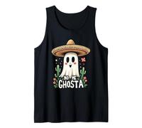 No Me Ghosta Fantôme d'Halloween mexicain amusant Pun Gusta Débardeur