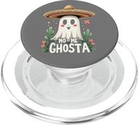 No Me Ghosta Fantôme d'Halloween mexicain amusant Pun Gusta PopSockets PopGrip pour MagSafe