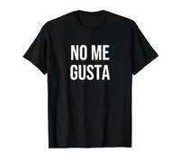 No Me Gusta T-Shirt Graphique avec Valeur, Homme, Noir, M