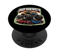 No Mercy Monster Truck Crushing Lover Fan Amateur Cool PopSockets PopGrip Adhésif