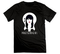 No Minimum The Pretenders Chrissie Hynde Unisex 100% Cotton Short-Sleeve T-Shirts Black M