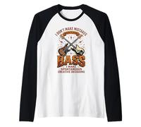 No Mistakes Playing Bass Fun Music Citation Bassist Bass Guitar Manche Raglan