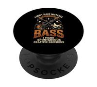 No Mistakes Playing Bass Fun Music Citation Bassist Bass Guitar PopSockets PopGrip Adhésif