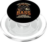No Mistakes Playing Bass Fun Music Citation Bassist Bass Guitar PopSockets PopGrip pour MagSafe