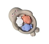No Mold Bath Toys - Htub Toys | Infant Toddler Bathtub Toy | 4 Pieces Floating Bath Tôy| Early Educational Easy-Grip Animal Activity for Kids Ages 18 Months+ | Floating Bathtubs Toy