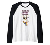 No More Drama Écharpe LGBT Motif Lama Arc-en-Ciel Manche Raglan