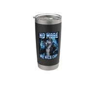 No More Mr Nice Guy Bad Boy Cowboy Loup-garou Gobelet isotherme en acier inoxydable double paroi