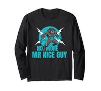 No More Mr Nice Guy Drôle Alpha Wolf Meme Unhinged Brainrot Manche Longue