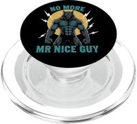 No More Mr Nice Guy Drôle Alpha Wolf Meme Unhinged Brainrot PopSockets PopGrip pour MagSafe