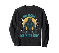 No More Mr Nice Guy Drôle Alpha Wolf Meme Unhinged Brainrot Sweatshirt