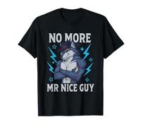 No More Mr Nice Guy Drôle Alpha Wolf Meme Unhinged Brainrot T-Shirt