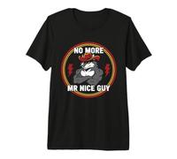 No More Mr Nice Guy Drôle Alpha Wolf Meme Unhinged Brainrot T-Shirt Haut de Gamme