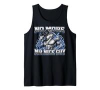 No More Mr Nice Guy Funny Alpha Wolf Meme Unhinged Brainrot Débardeur