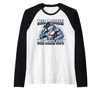 No More Mr Nice Guy Funny Alpha Wolf Meme Unhinged Brainrot Manche Raglan