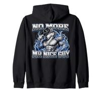 No More Mr Nice Guy Funny Alpha Wolf Meme Unhinged Brainrot Sweat à Capuche