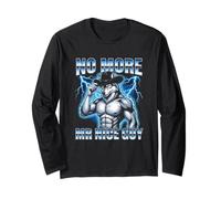 No More Mr. Nice Guy - Funny Wolf Meme Guys Novelty Cool Men Manche Longue