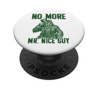 No More Mr Nice Guy Monstre Loup-Garou Rétro Alpha Aura PopSockets PopGrip Adhésif