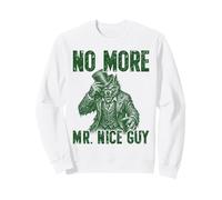 No More Mr Nice Guy Monstre Loup-Garou Rétro Alpha Aura Sweatshirt