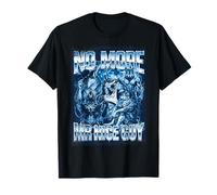 No More Mr Nice Guy Montage Loup-Garou chromé Bleu T-Shirt