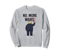No More Wars Ponctuation Matters Antiwar Protest Sweatshirt