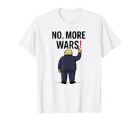 No More Wars Ponctuation Matters Antiwar Protest T-Shirt
