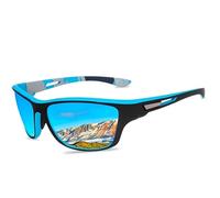 No Name Ltd Lunettes de soleil pour planche à pagaie pour kayak, aviron, voile, hommes, femmes, enfants, miroir polarisé, Bleu Miroir, M