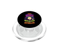 No Necesito Música Citation Halloween Lune et Chauve-Souris PopSockets PopGrip pour MagSafe