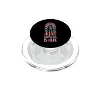 No Need to Fear Aunt Christine is Here Prénom Arc-en-Ciel PopSockets PopGrip pour MagSafe