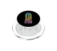 No Need to Fear Aunt Mackenzie is Here Prénom Arc-en-Ciel PopSockets PopGrip pour MagSafe