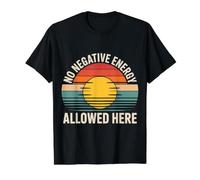 No Negative Energy Allowed Here État d’Esprit Positif - T-Shirt Graphique avec Valeur, Homme, Noir, S