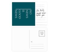 No News Good News Carte postale Art Déco Carte postale pour personne importante Anniversaire