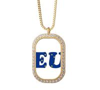 no/no abréviation union union union collier pendentif diamant cristal bijoux or