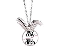 no/no Acheter Low Sell High Art Deco Fashion Rabbit Collier Pendentif Lapin Animal Bijoux Cadeau